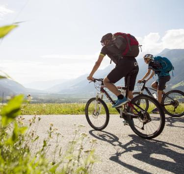 Andare in bici in Val Venosta